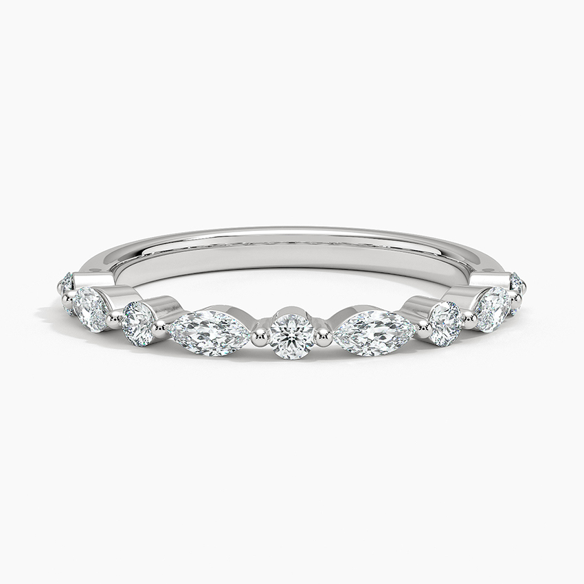 Versailles Half-Coverage Lab Diamond Ring (3/8 ct. tw.) in 18K White Gold