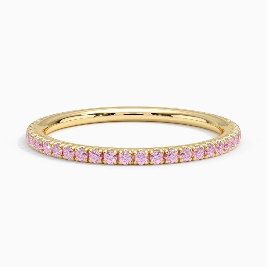 Luxe Ballad Pink Sapphire Ring in 14K Rose Gold