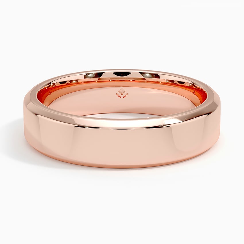 High Polish Beveled Edge Wedding Ring | 5.5mm Tiburon | Brilliant Earth