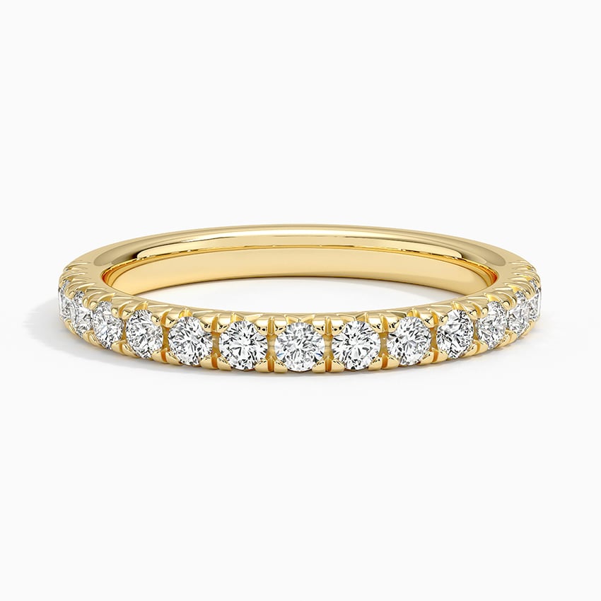 18K Yellow Gold Sienna Half Coverage Lab Diamond Ring (1/2 ct. tw.)