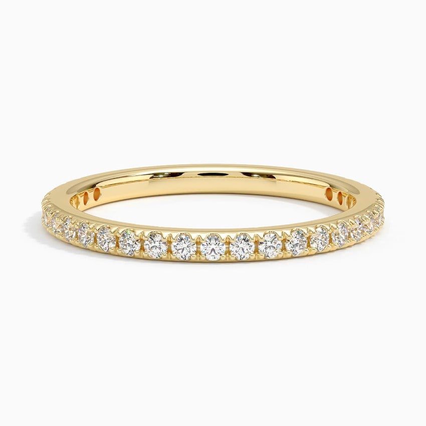 14K Yellow Gold Bliss Three-Quarter Coverage Diamond Ring (1/3 ct. tw.)