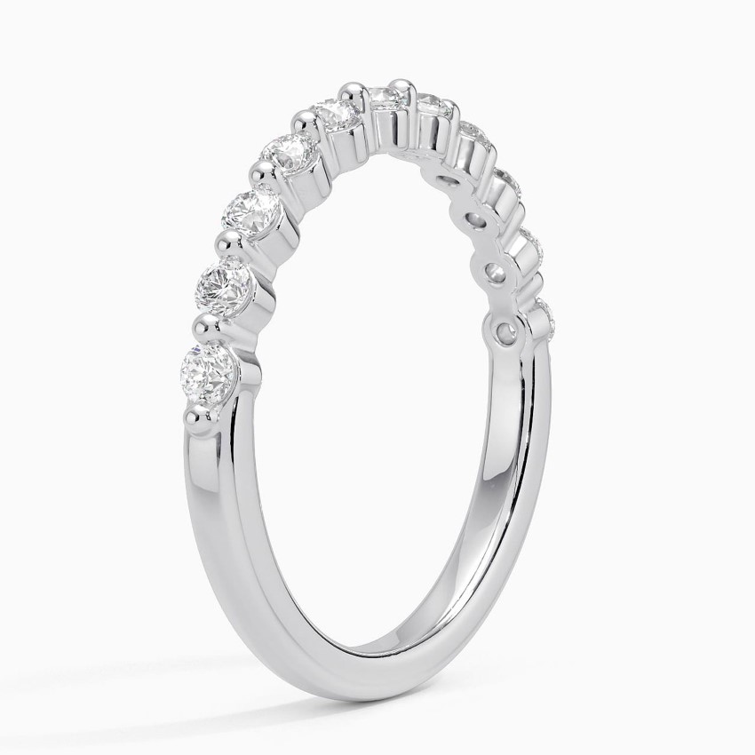Platinum Marseille Half Coverage Diamond Ring (1/3 ct. tw.)