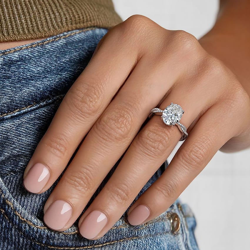 Platinum Adorned Luxe Petite Twisted Vine Diamond Ring