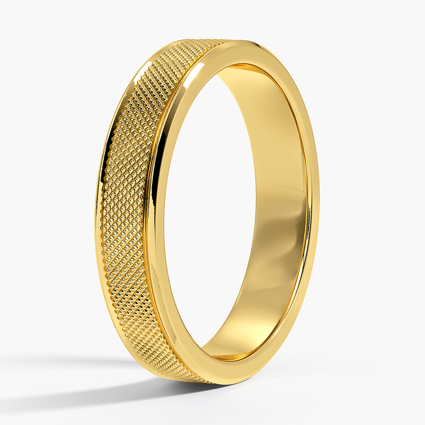 Maverick 4.5mm Wedding Ring in 18K Yellow Gold