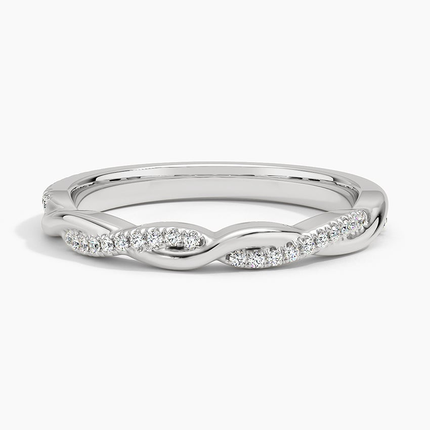 Top TwentyWomen's Wedding Rings - PETITE TWISTED VINE DIAMOND RING (1/8 CT. TW.)