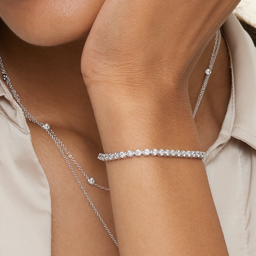 Diamond Tennis Bracelet (4 in 18K White Gold