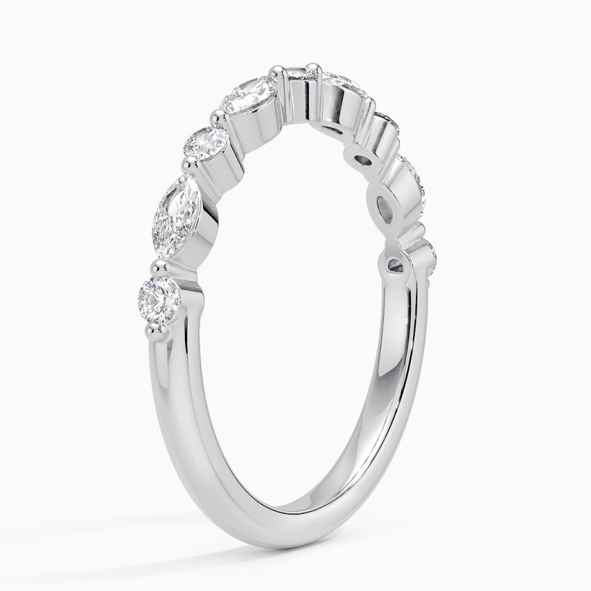Versailles Half-Coverage Lab Diamond Ring (3/8 ct. tw.) in 18K White Gold