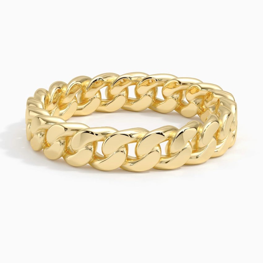 Curb Chain Ring 14K Gold / Medium / 7