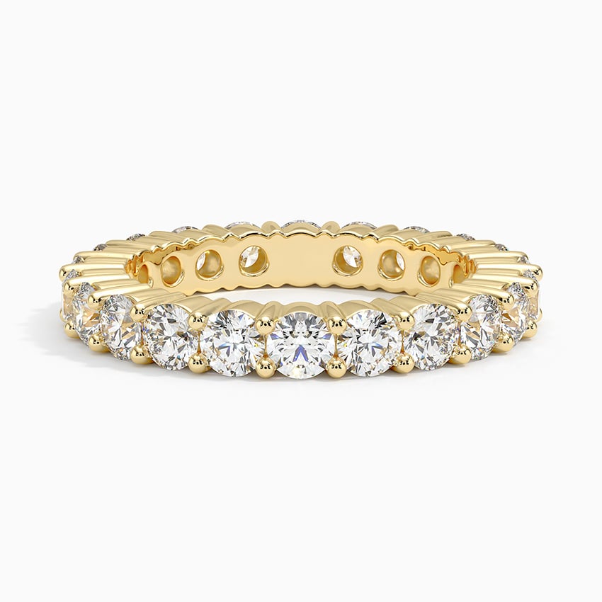 14K Yellow Gold Eternity Diamond Ring (2 ct. tw.)