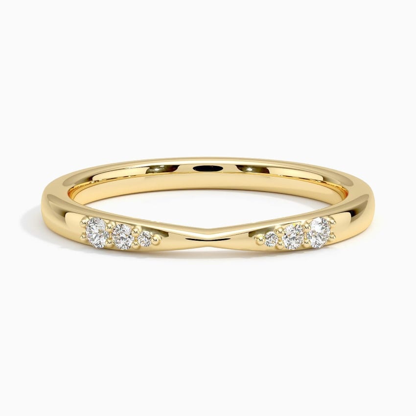 18K Yellow Gold Lark Diamond Ring
