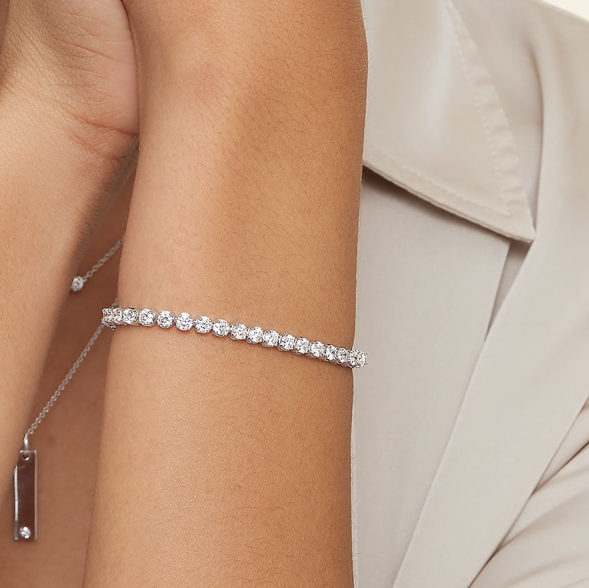 7 in. Certified Lab Diamond Tennis Bracelet (5 ct. tw.) in 18K