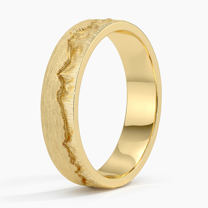 18K Yellow Gold Everest 5mm Wedding Ring