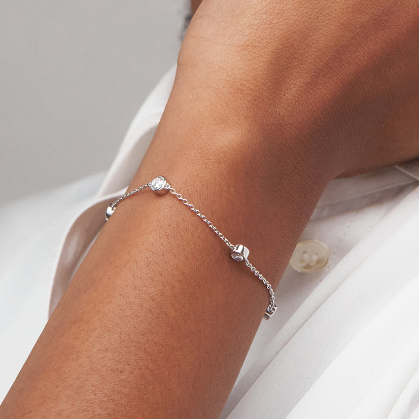 Five Diamond Bezel Bracelet (1/2 ct. tw.)