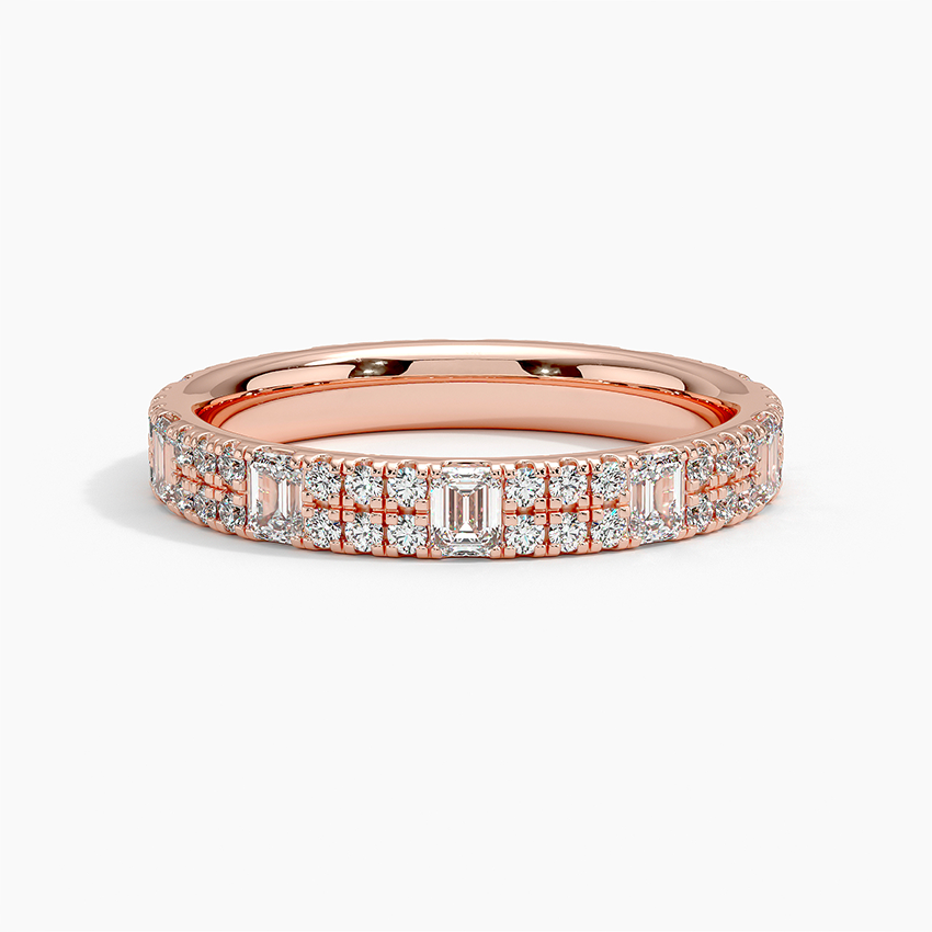 Santorini Eternity Diamond Ring in 14K Rose Gold