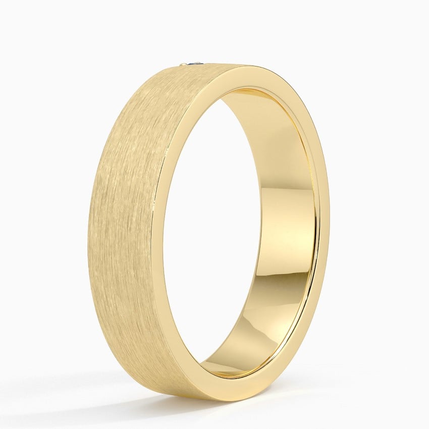 Andreas Sapphire 5mm Wedding Ring in 18K Yellow Gold