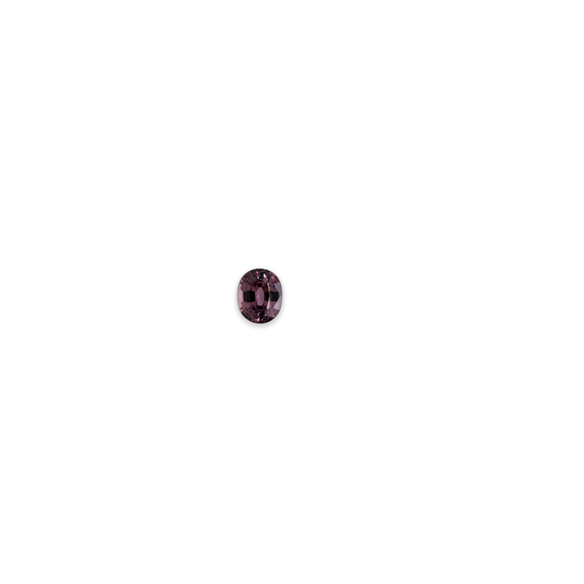 8.1x6.7mm Purple Oval Spinel