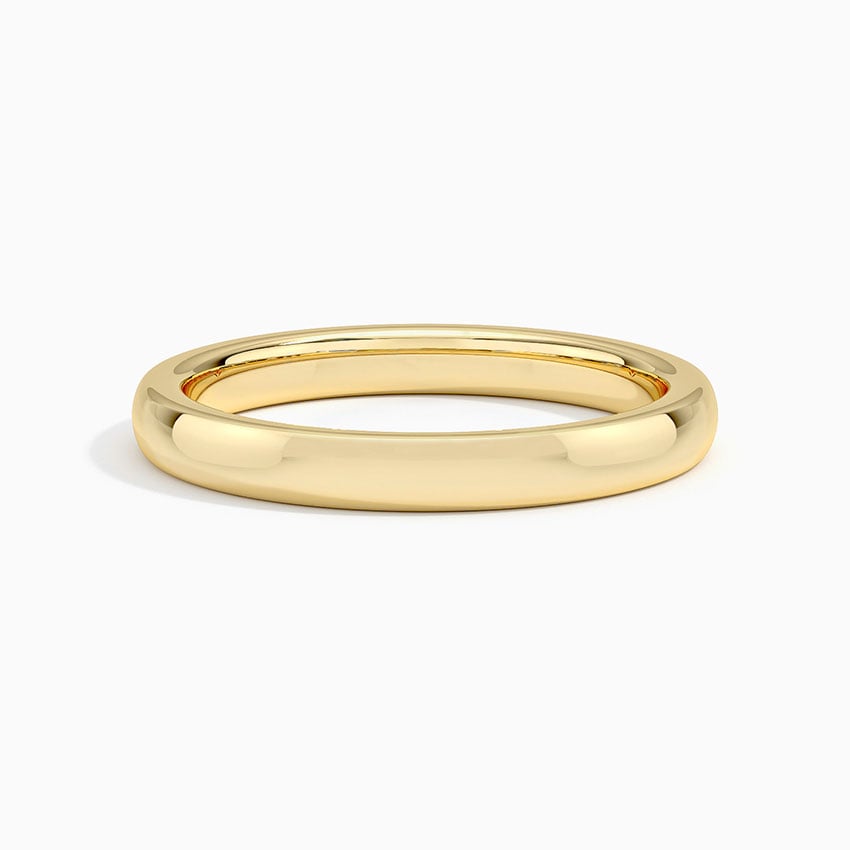 18K Yellow Gold 2.5mm Comfort Fit Wedding Ring