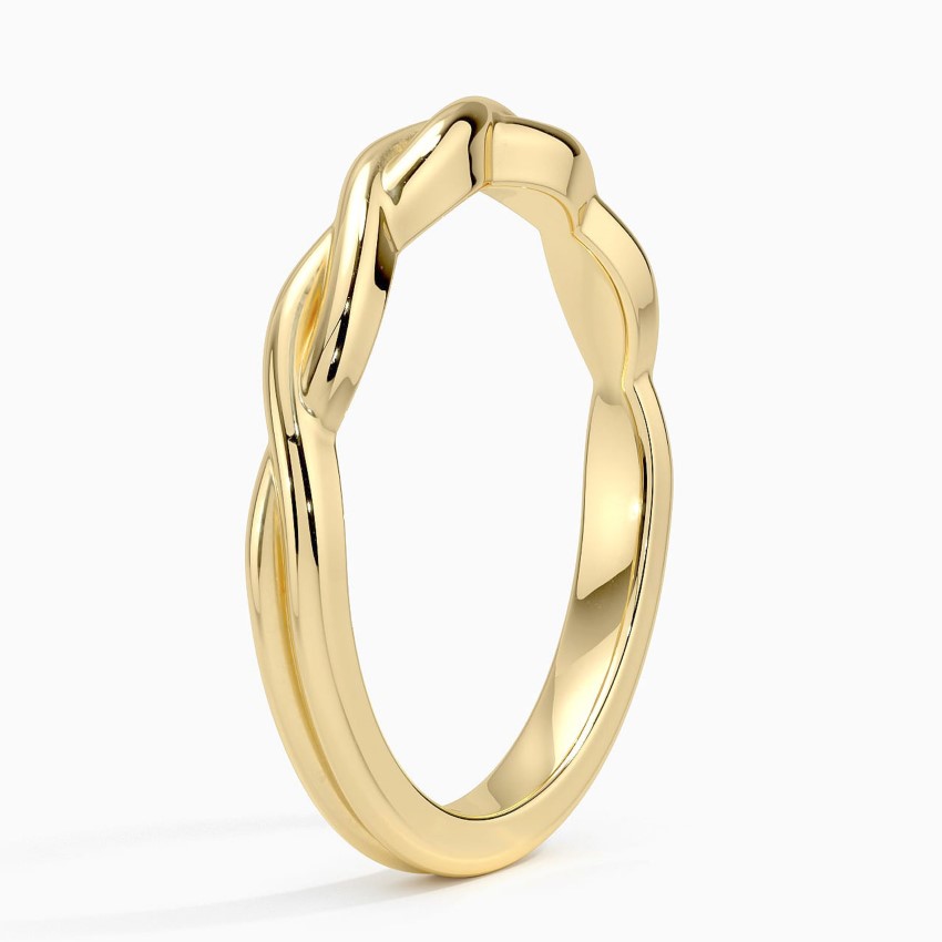 18K Yellow Gold Twisted Vine Ring