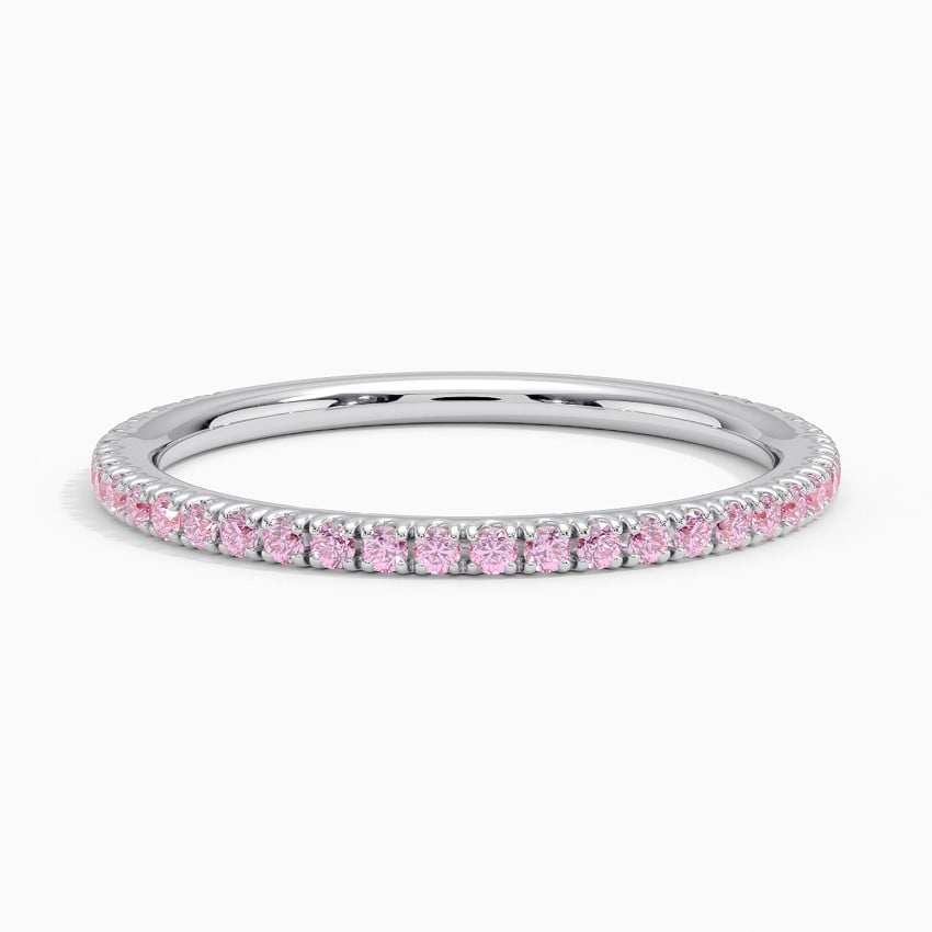 18K White Gold Luxe Ballad Pink Sapphire Ring