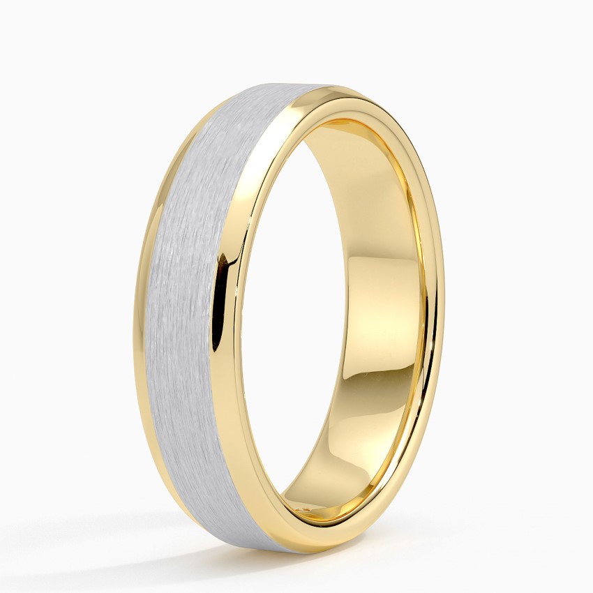 18K Yellow Gold Emery 5.5mm Wedding Ring