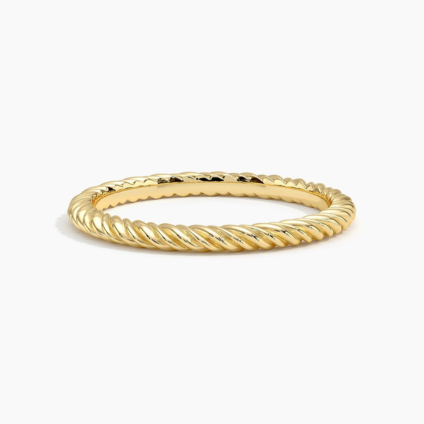 14K Yellow Gold Rope Ring