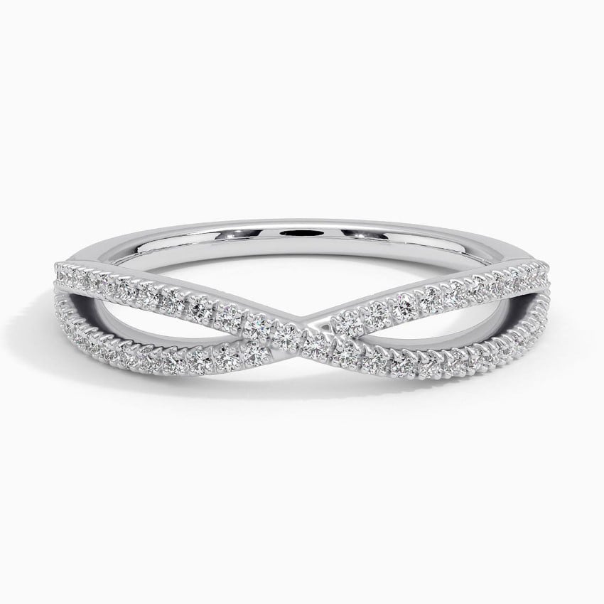 Diamond Infinity Symbol Ring Two Tone | Kranich's Inc