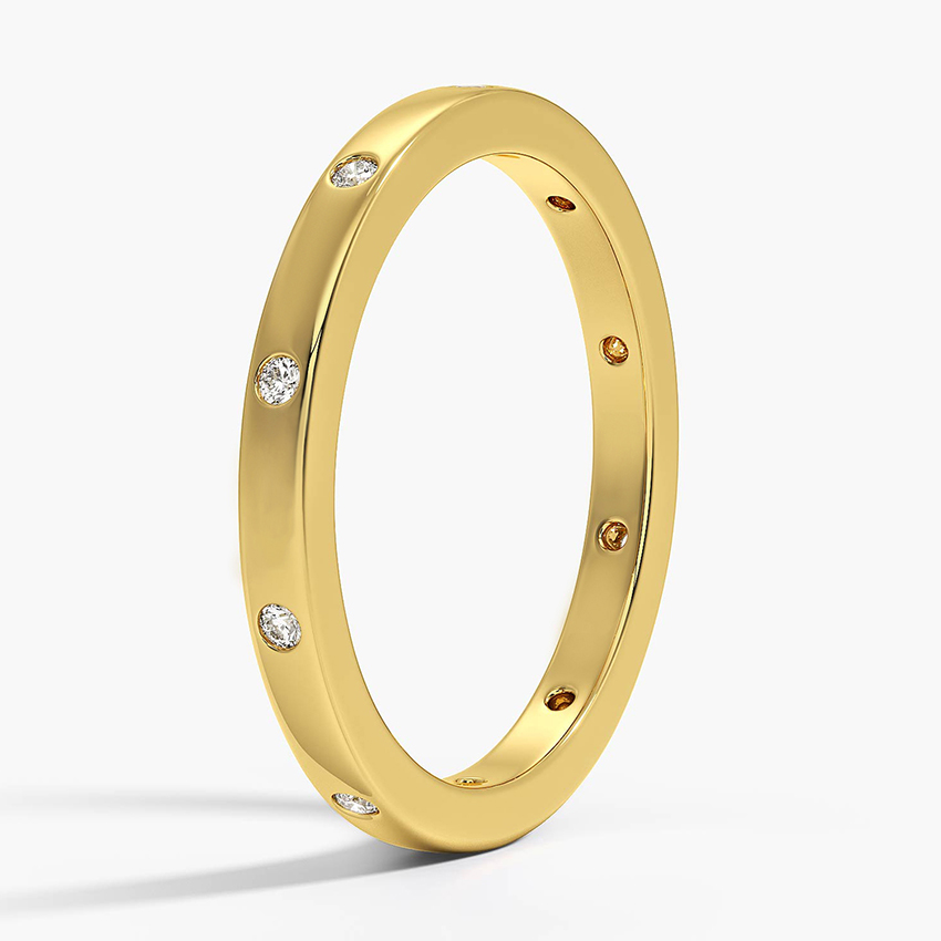 14K Yellow Gold Cielo Diamond Ring