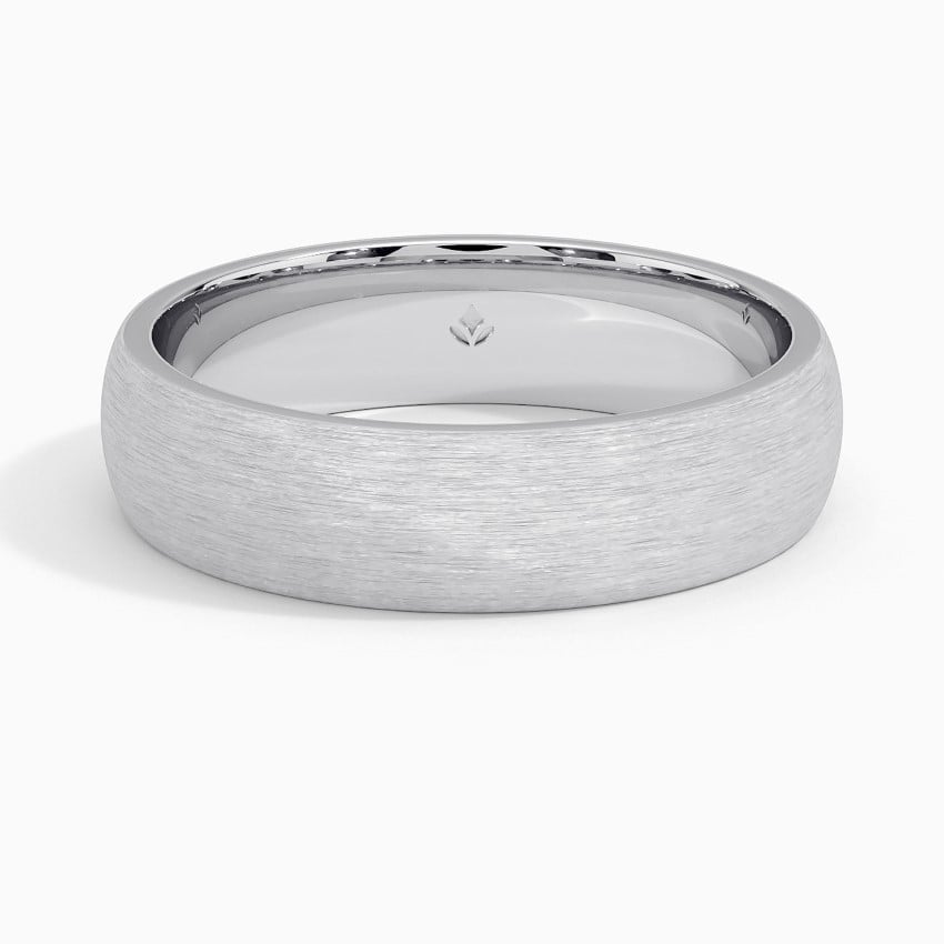 Platinum Matte Comfort Fit 5.5mm Wedding Ring