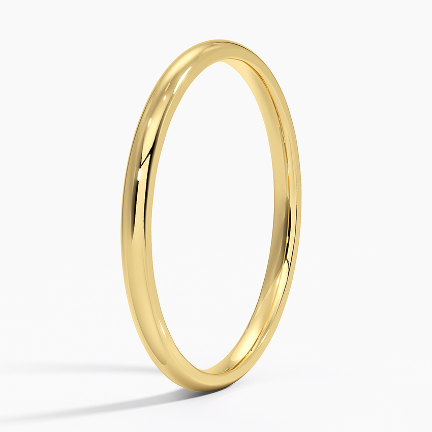 18K Yellow Gold 1.5mm Slim Profile Wedding Ring