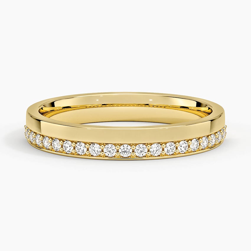 14K Yellow Gold 3mm Austin Diamond Ring