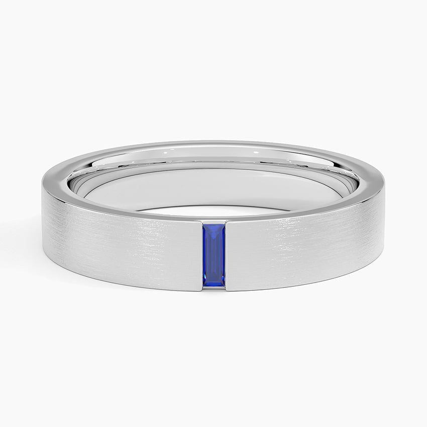 Platinum Apollo Sapphire 4.5mm Wedding Ring