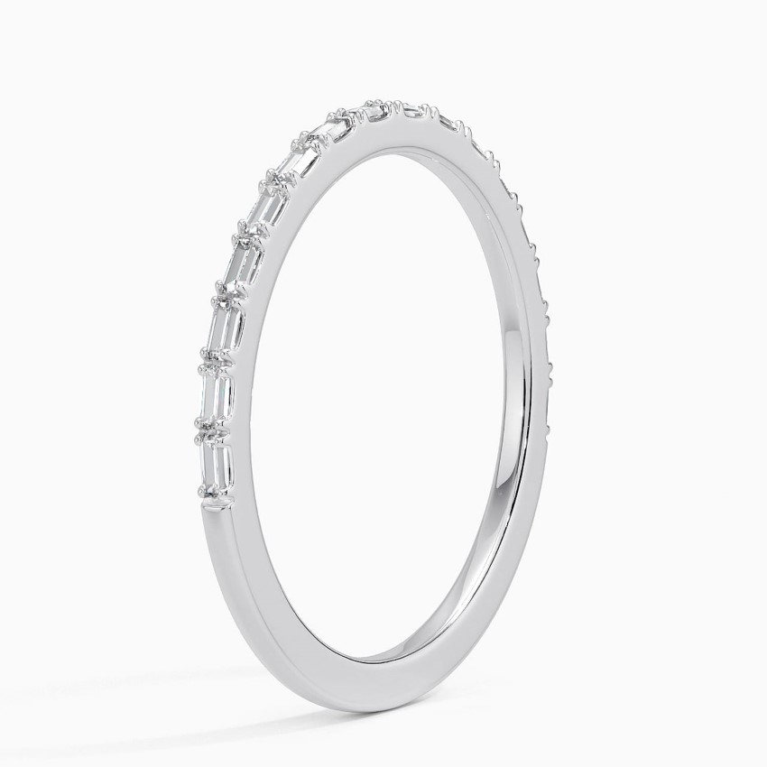 Platinum Delicate Gemma Baguette Diamond Ring (1/6 ct. tw.)