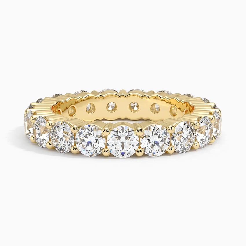 18K Yellow Gold Eternity Diamond Ring (3 ct. tw.)
