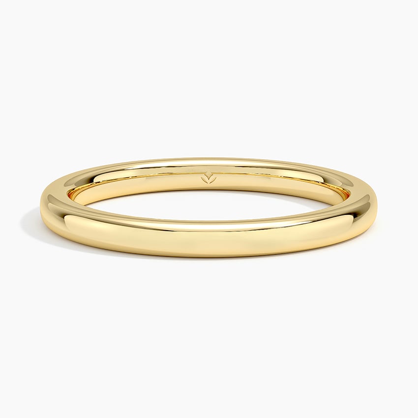 18K Yellow Gold 2mm Comfort Fit Wedding Ring