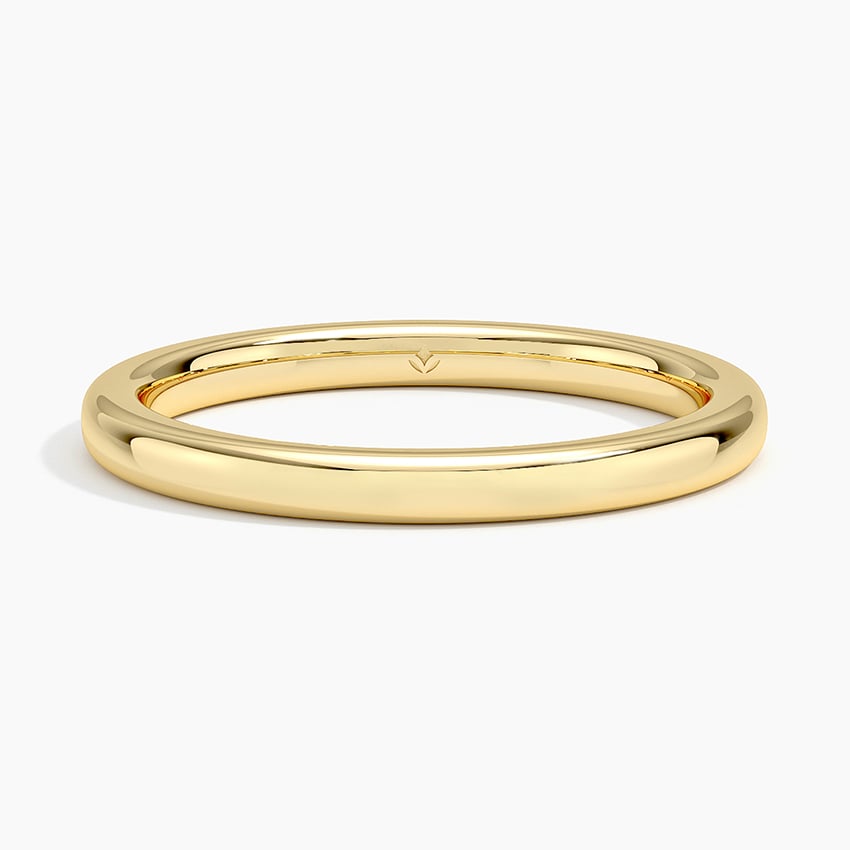 Image of 14K Yellow Gold 2mm Comfort Fit Wedding Ring