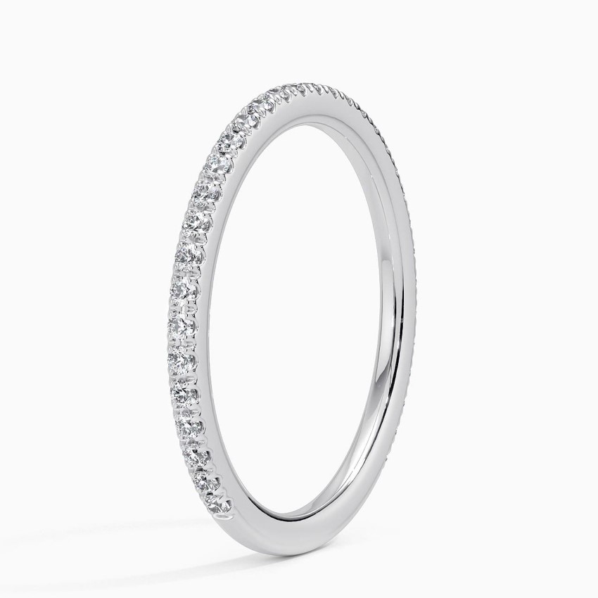 Platinum Ballad Three-Quarter Coverage Diamond Ring (1/4 ct. tw.)
