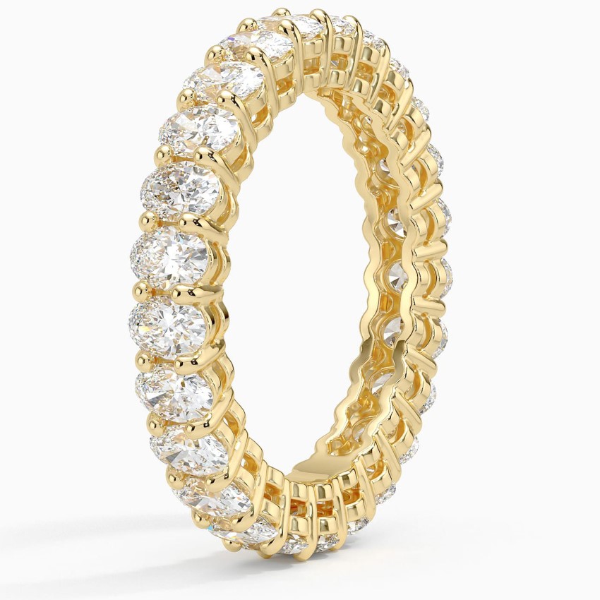 Oval Eternity Diamond Ring (2 ct. tw.) in 18K Yellow Gold