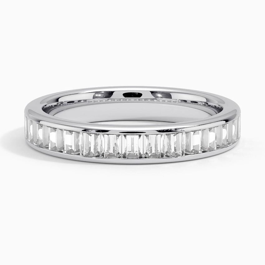 18K White Gold Channel Set Baguette Diamond Ring (1 ct. tw.)