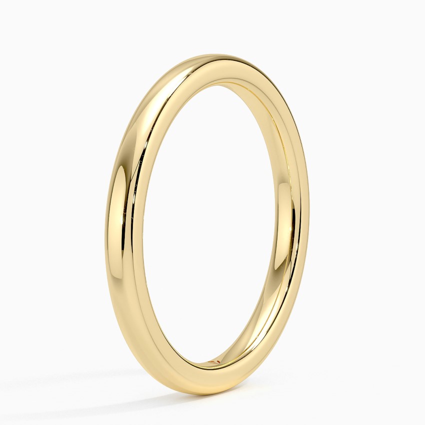 2mm Comfort Fit Wedding Ring in 14K Yellow Gold