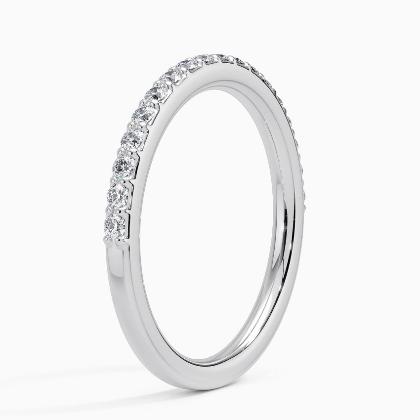 Platinum Petite Shared Prong Lab Diamond Ring (1/4 ct. tw.)