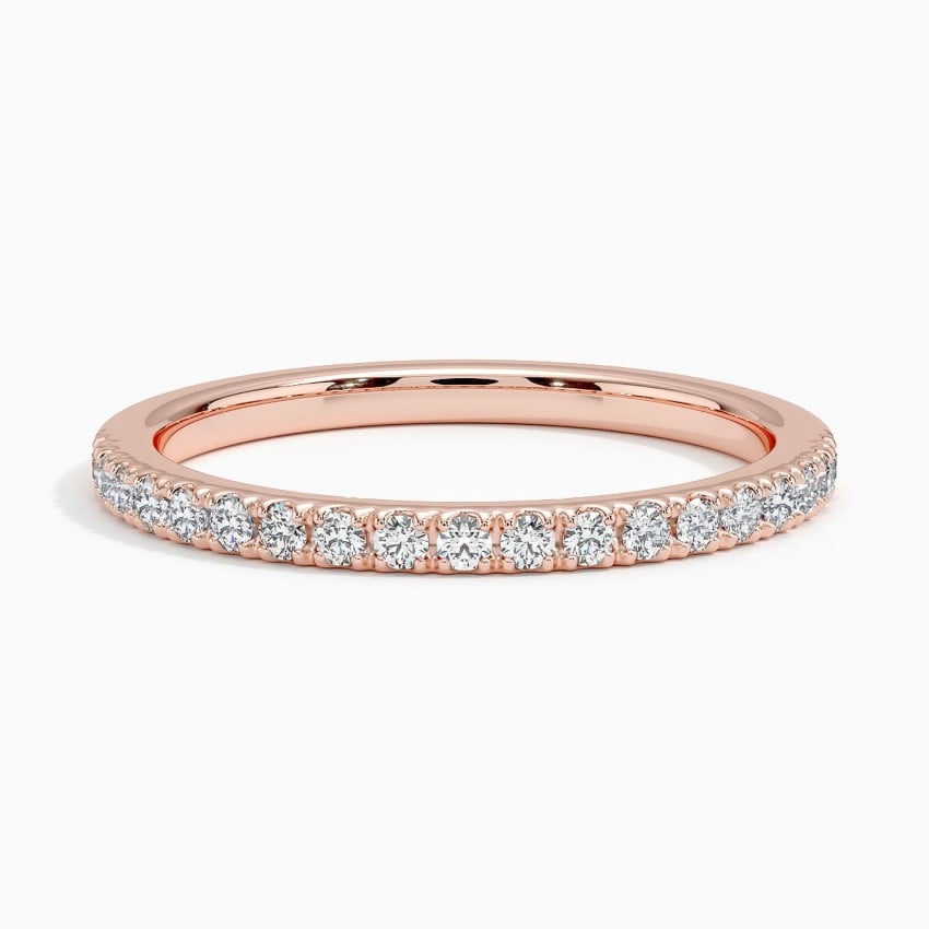 Petite Scalloped Pavé Diamond Ring | Bliss | Brilliant Earth