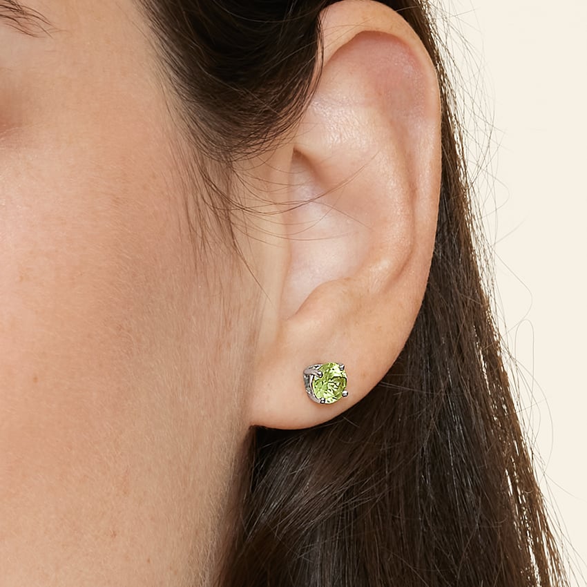 The Anderson Earrings (Cushion Cut Peridot Double Drop