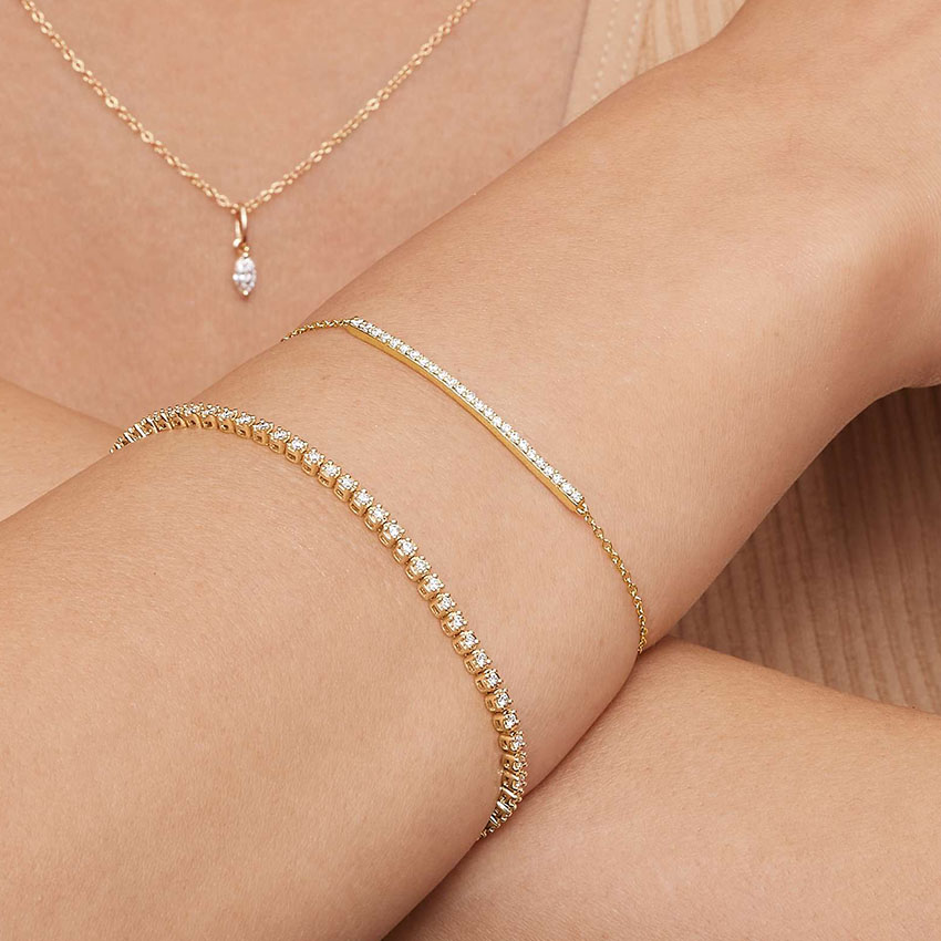 18K Yellow Gold Diamond Tennis Bracelet (1 ct. tw.)