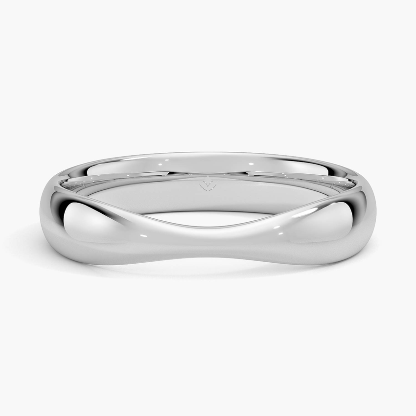 18K White Gold Bowtie Wedding Ring