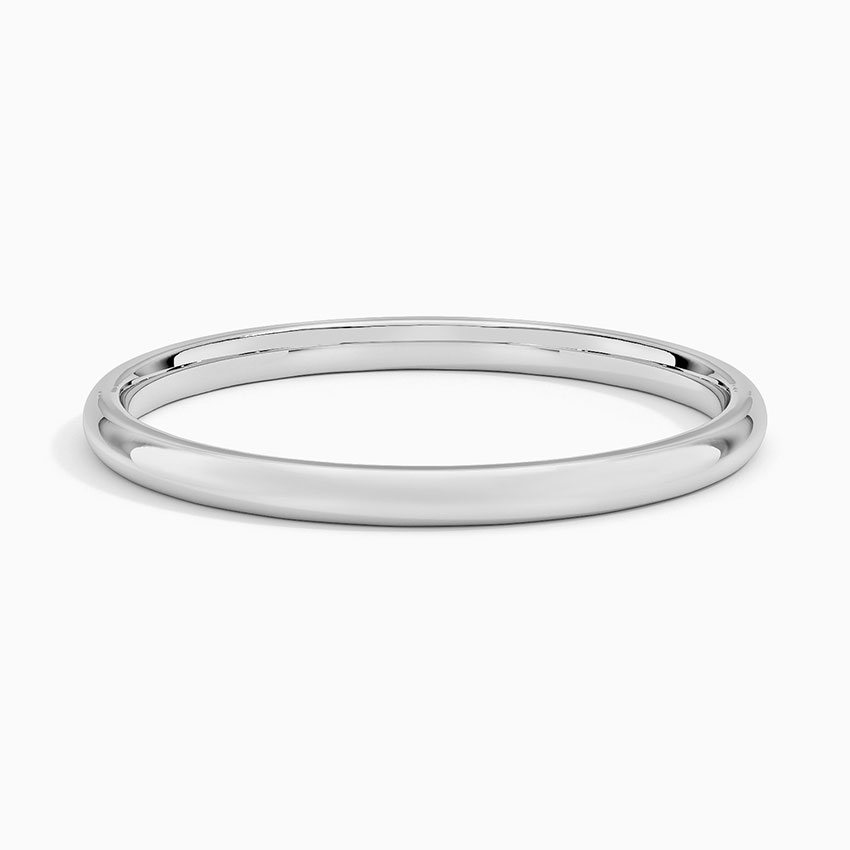 1.5mm Slim Profile Wedding Ring in 18K White Gold
