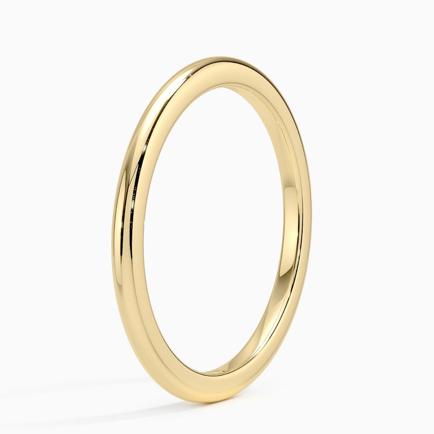 18K Yellow Gold Petite Comfort Fit Wedding Ring