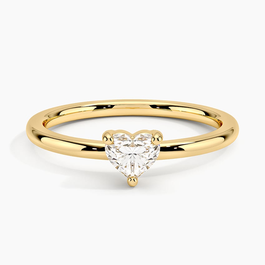 Subtle Heart Diamond Ring
