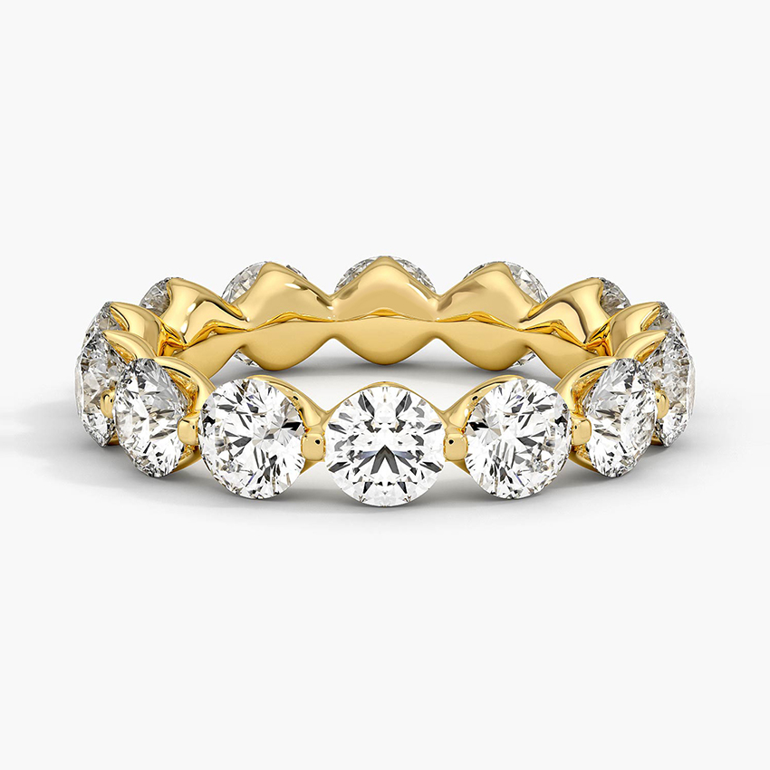Riviera Eternity Lab Diamond Ring (4 ct. tw.) in 18K Yellow Gold