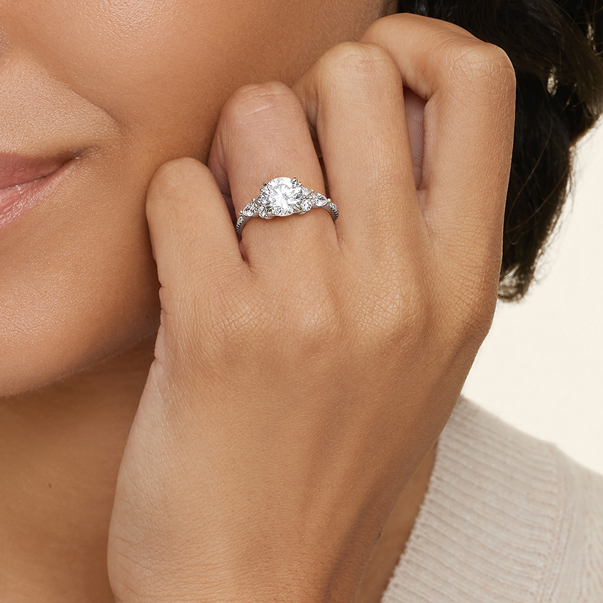 18K White Gold Luxe Nadia Pavé Diamond Ring (1/2 ct. tw.)
