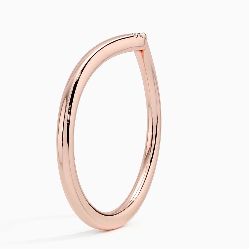 Arc Diamond Ring in 14K Rose Gold